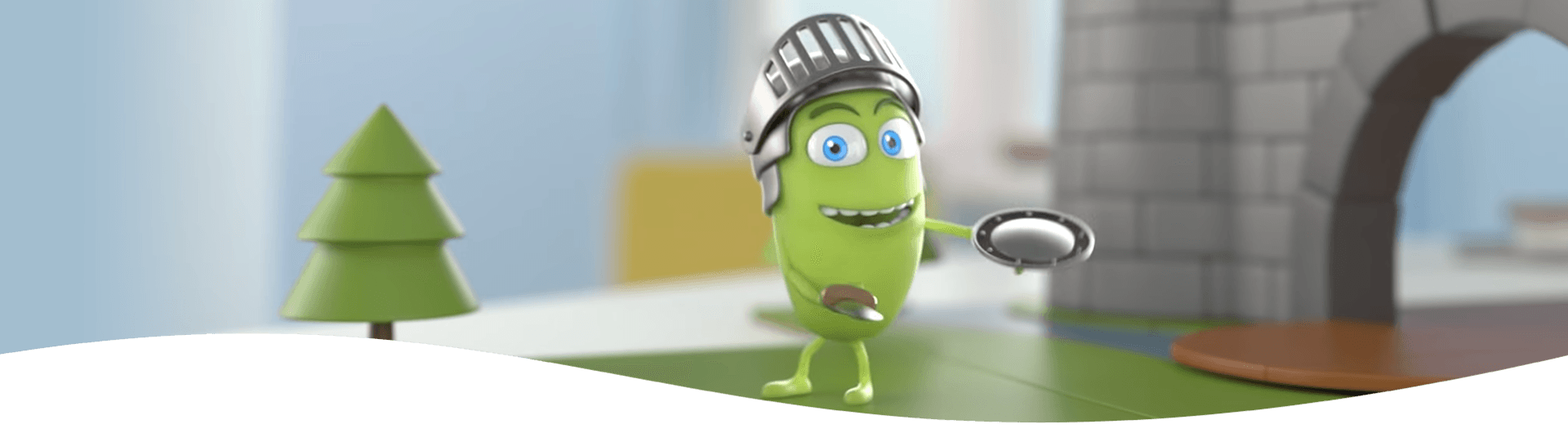 Becutan Kids Vits homepage slide showing АРЧИ  overview